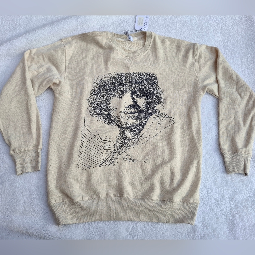 JW ANDERSON Rembrant Embroidered  Crewneck - NWT - Size Large